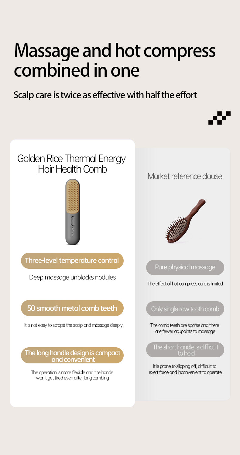 KD3805 Thermal energy hair care comb