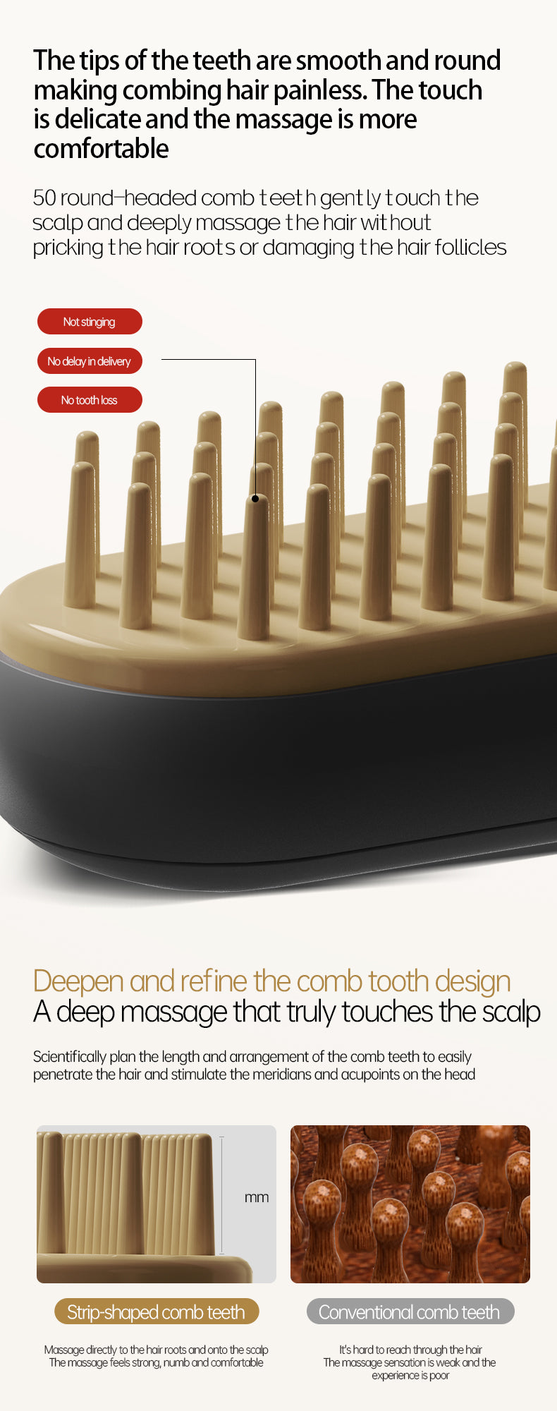KD3805 Thermal energy hair care comb