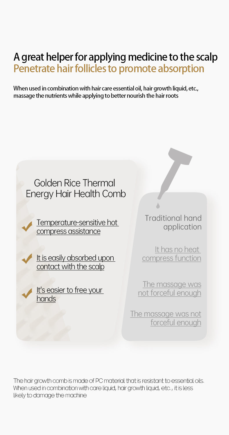 KD3805 Thermal energy hair care comb