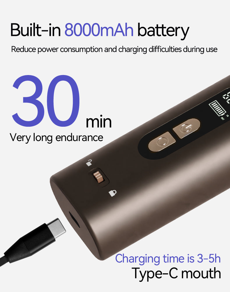 KD3820A Rechargeable Hair Straightening Brush