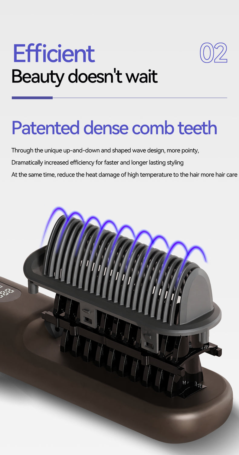 KD3820A Rechargeable Hair Straightening Brush