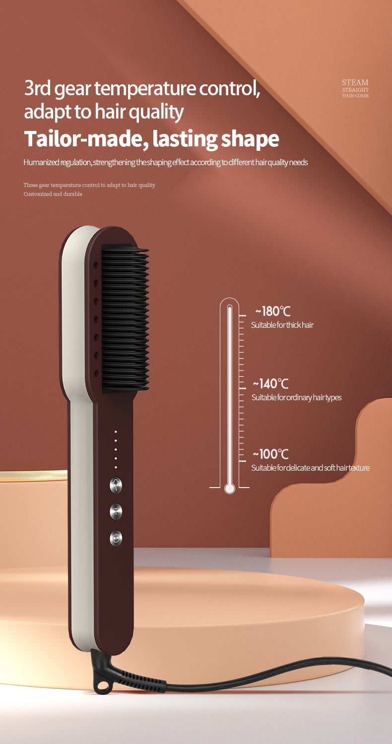 KD890 steam straightening brush