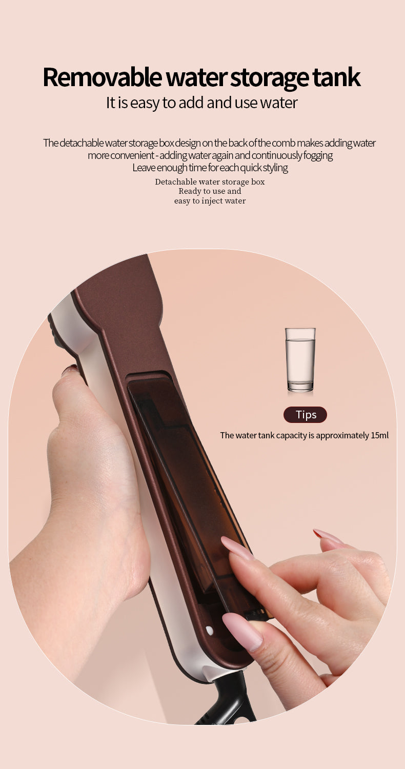 KD890 steam straightening brush