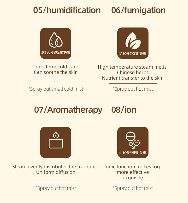 KD2310 Eight-function facial steaming spray