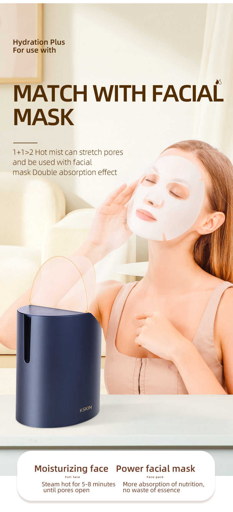 KD2310 Eight-function facial steaming spray