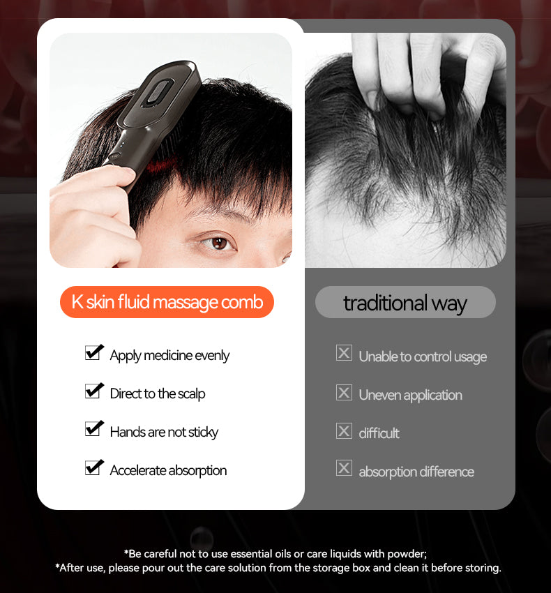 KD3806C Color Light Massage Comb