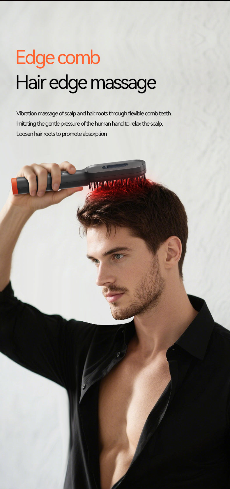 KD3806C Color Light Massage Comb