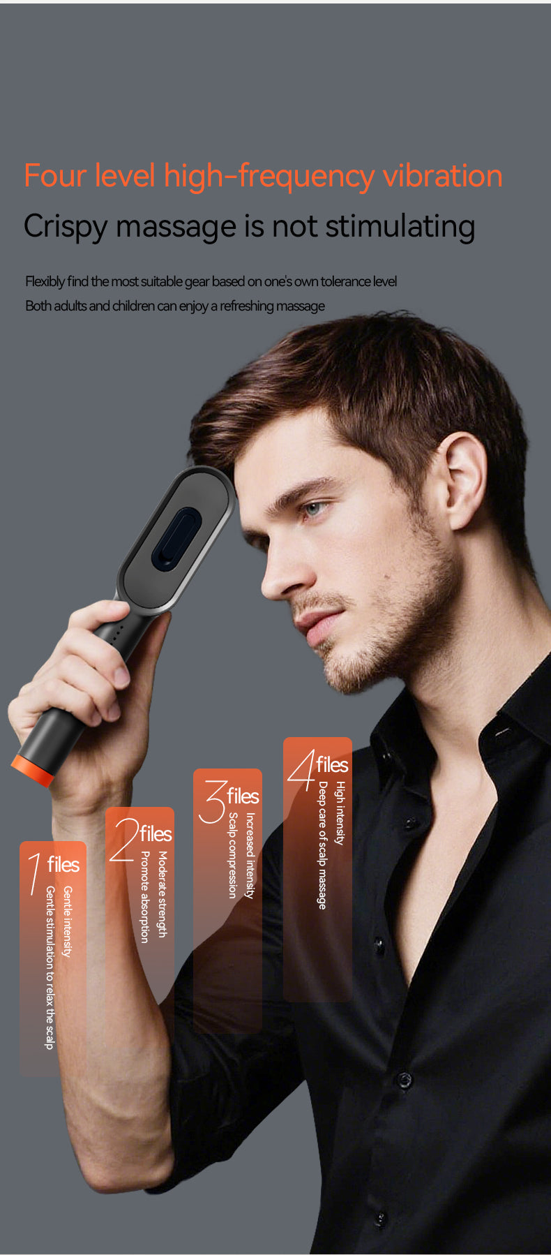 KD3806C Color Light Massage Comb