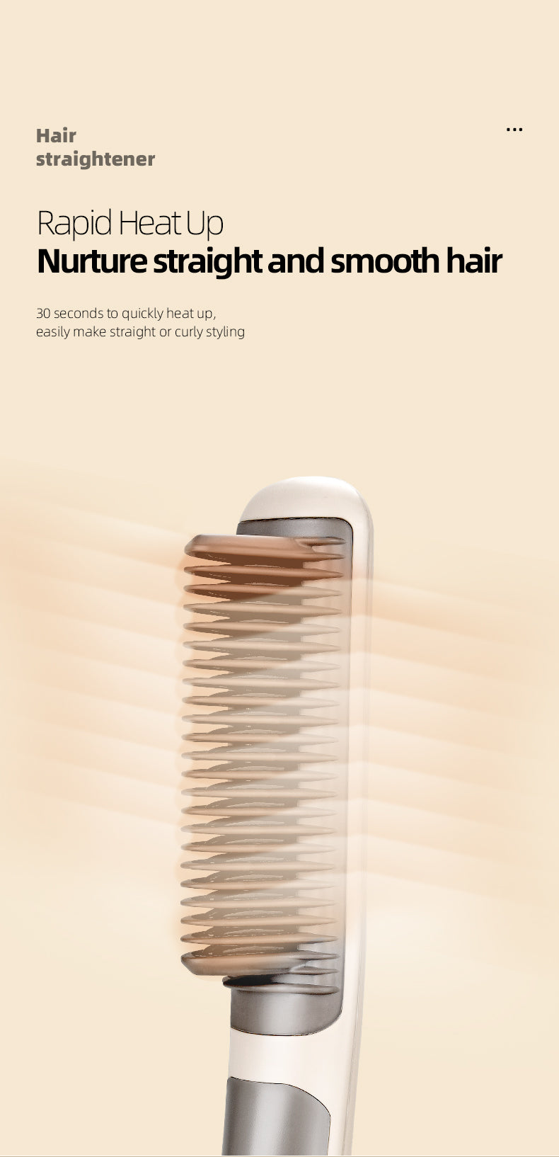KD388 First-generation hair straightening brush